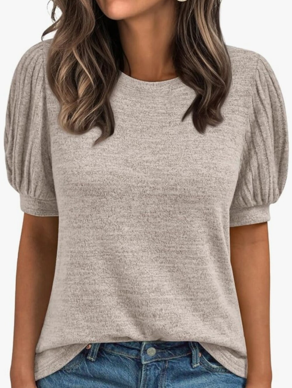 Women's Puff Sleeve Top XL NWT